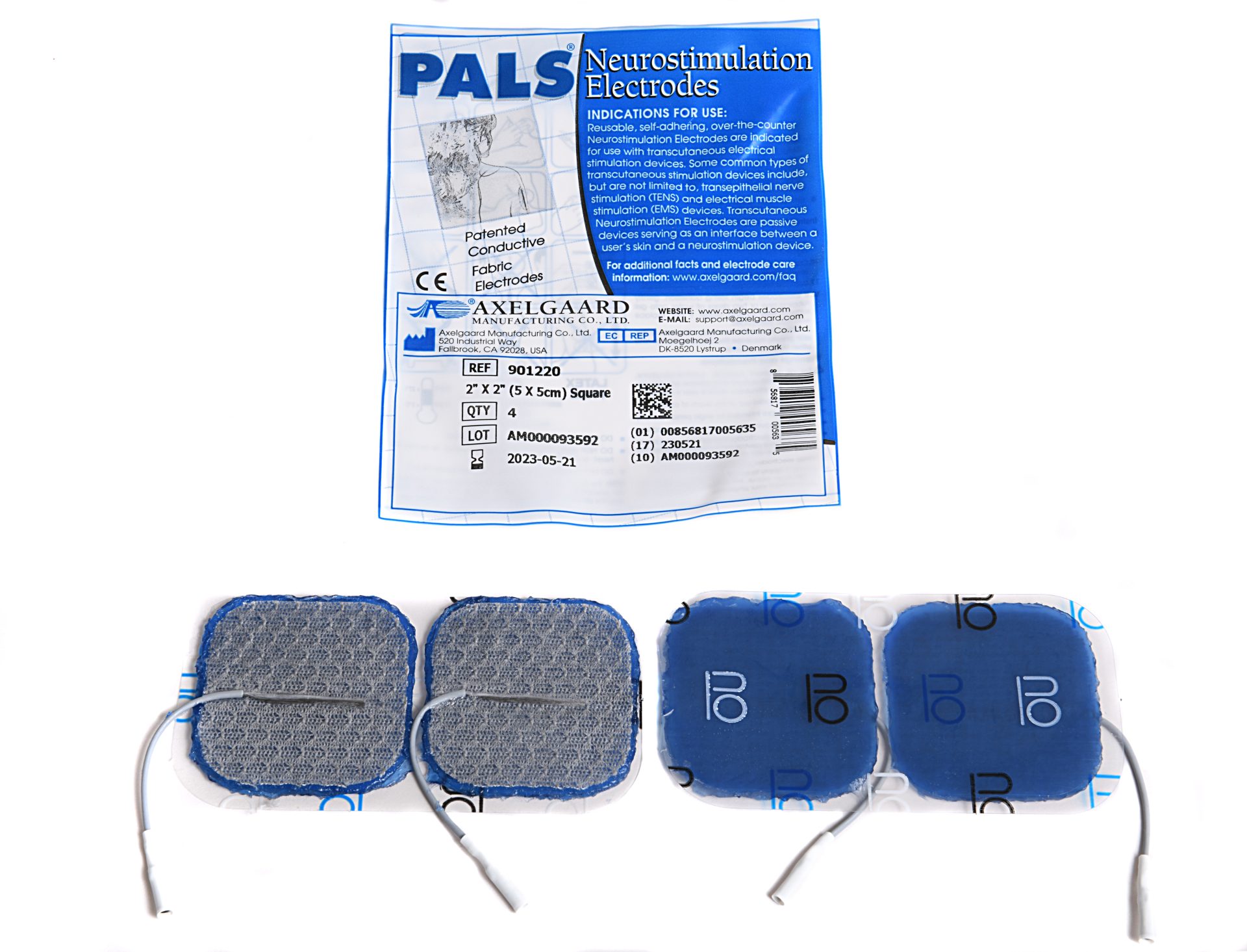 Electrodes blue pals 50 x 50mm